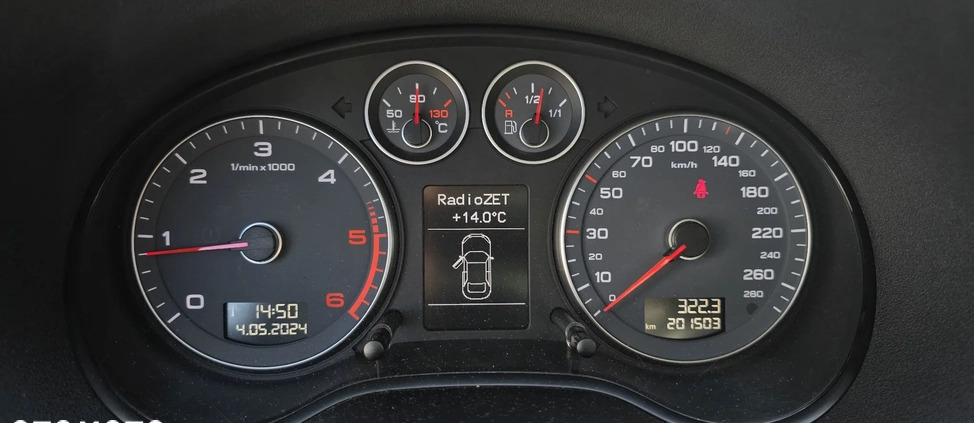 Audi A3 cena 33000 przebieg: 201500, rok produkcji 2010 z Debrzno małe 407